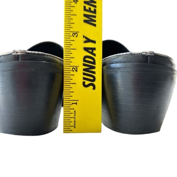 Franco Sarto Leather Western Mules With Pointed Toe Shoe Sz 7 Equestrian Rodeo - Picture 14 of 15